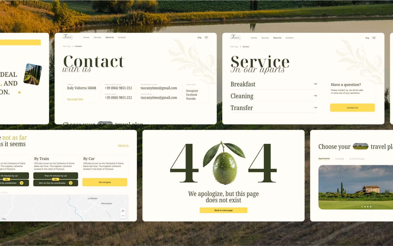 Tuscany Time — Ecosystem for a boutique agriturismo